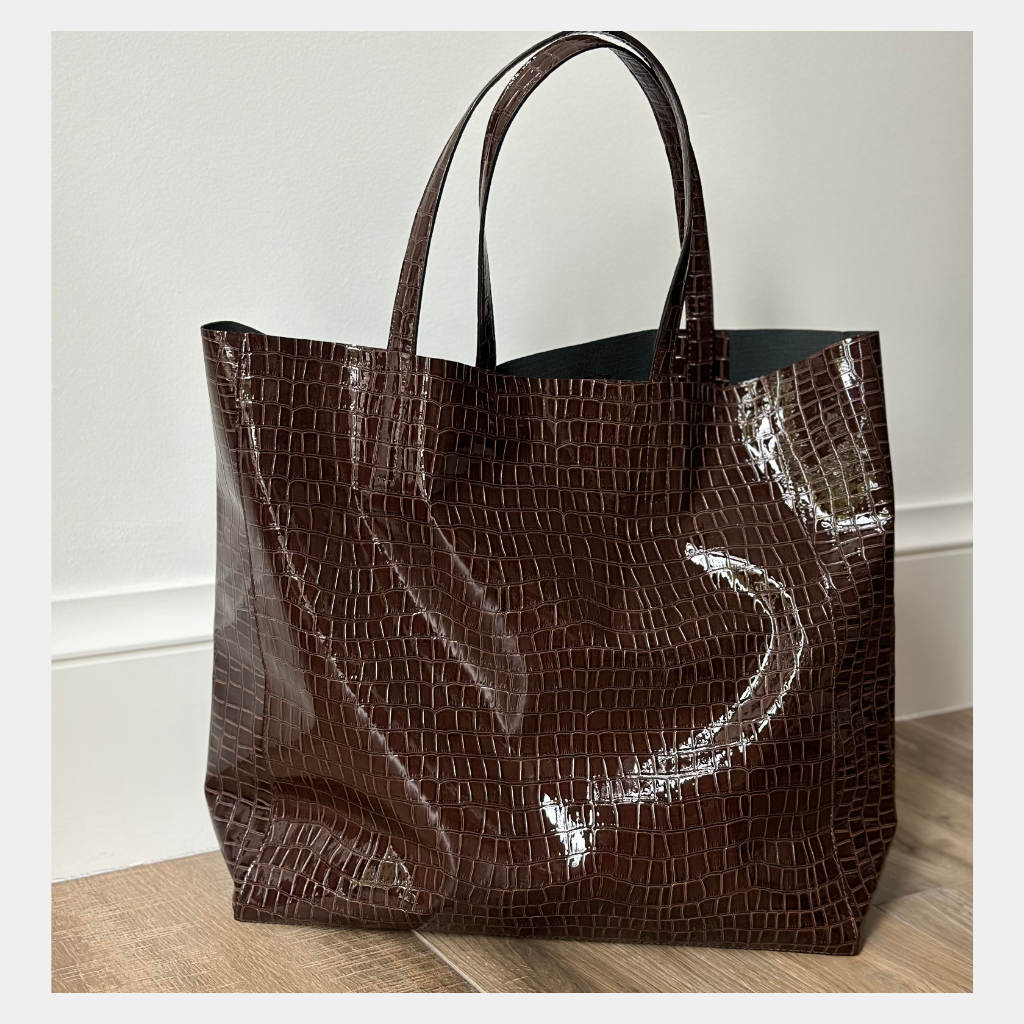 Espresso Croc Tote