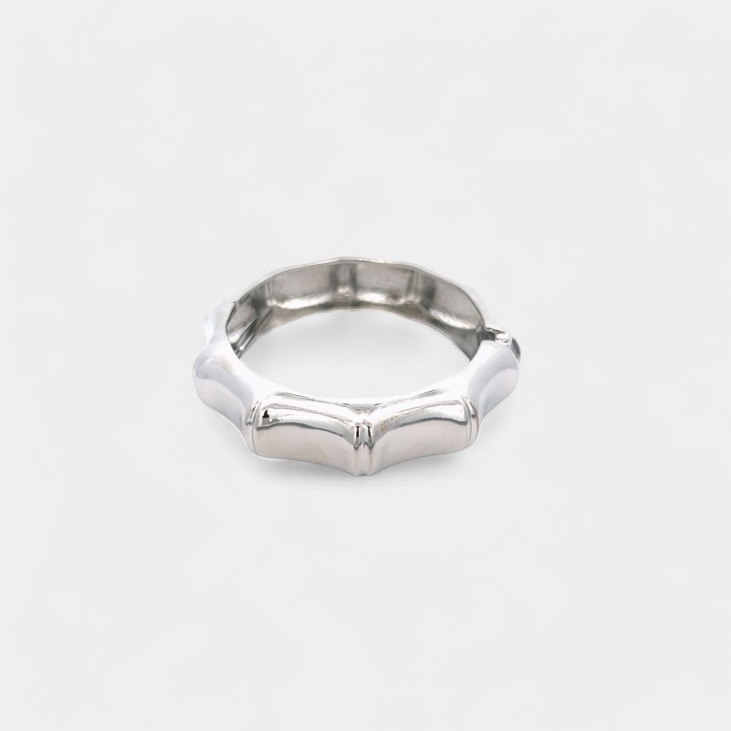 Bamboo Silver Bangle